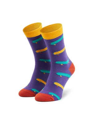 Stopki w grochy Dots Socks fioletowe