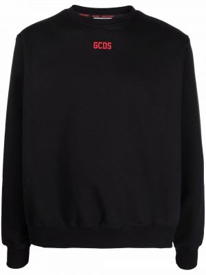 Sweatshirt mit rundhalsausschnitt mit print Gcds schwarz