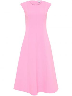 Růžové midi šaty bez rukávů Rebecca Vallance
