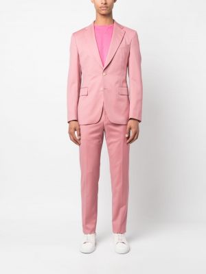 Vlněný oblek Fursac růžový