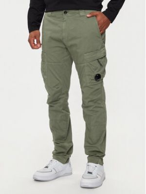 Slim fit kalhoty C.p. Company zelené