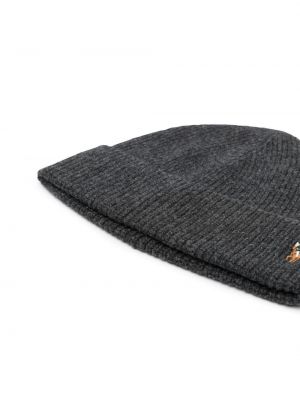 Siuvinėtas kepurė Polo Ralph Lauren pilka