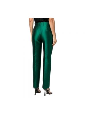 Pantalones chinos plisados Alberta Ferretti verde