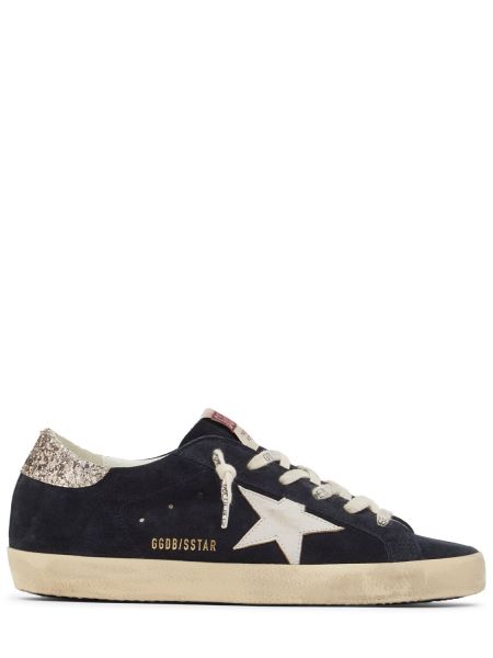 Stjernemønster ruskind sneakers Golden Goose blå