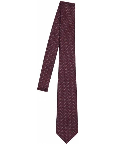 Krawat z printem z jedwabiu Gucci