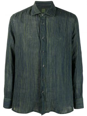 Svītrainas lina krekls ar apdruku 120% Lino