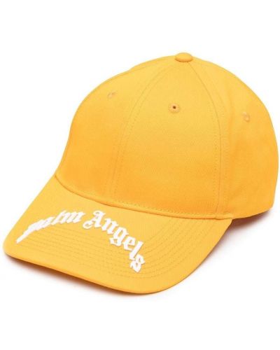 Brodert cap Palm Angels gul