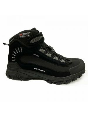 Черные водонепроницаемые утепленные зимние ботинки Editex