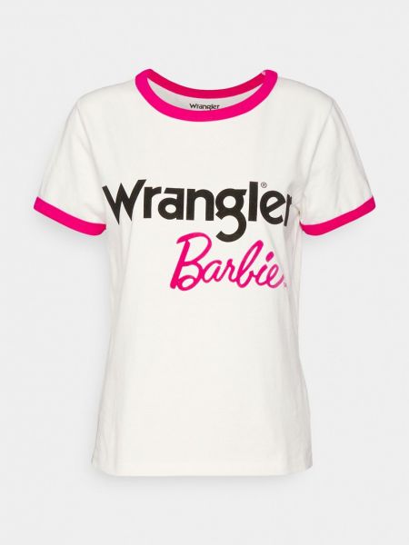 Koszulka z nadrukiem Wrangler biała