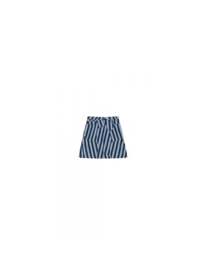 Mini spódniczka w paski Kenzo niebieska