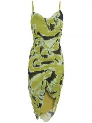 Mini šaty z nylonu s potiskem Jonathan Simkhai Standard - zelená