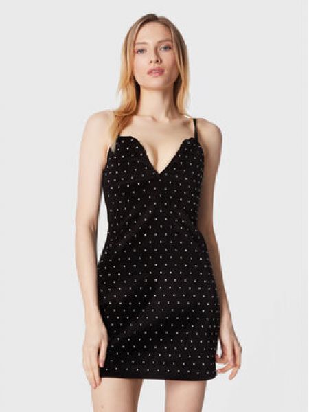 Slim fit koktejlové šaty Michael Michael Kors černé