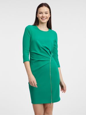 Pouzdrové šaty Orsay zelené