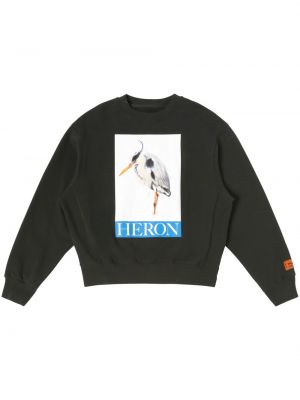 Raštuotas džemperis be gobtuvo Heron Preston juoda