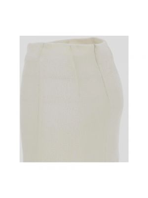 Mini falda de lana de tweed Tagliatore blanco