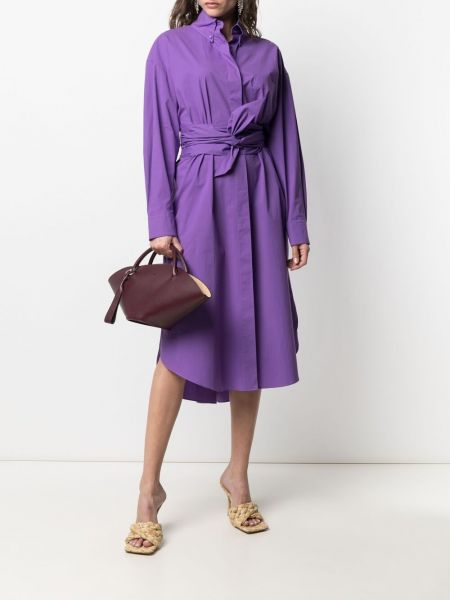 Vestido camisero oversized Alexandre Vauthier violeta