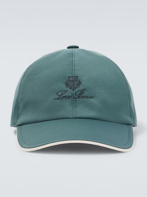 Kepurė su snapeliu Loro Piana žalia