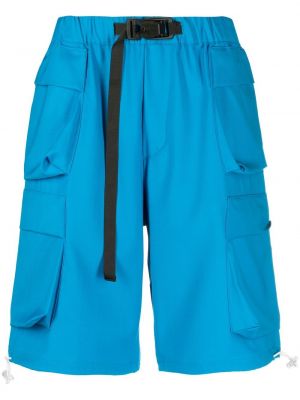 Woll cargo shorts Bonsai blau