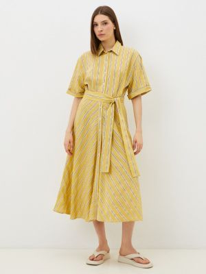 Платье-рубашка Woman Ego желтое
