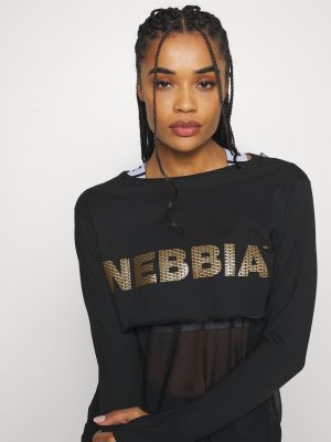 Рубашка с длинным рукавом Nebbia черная