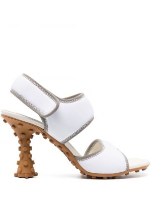 Sandales ar papēžiem Sunnei balts