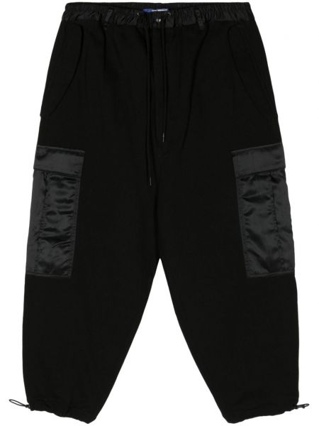 Bavlněné saténové sportovní kalhoty Junya Watanabe Man černé