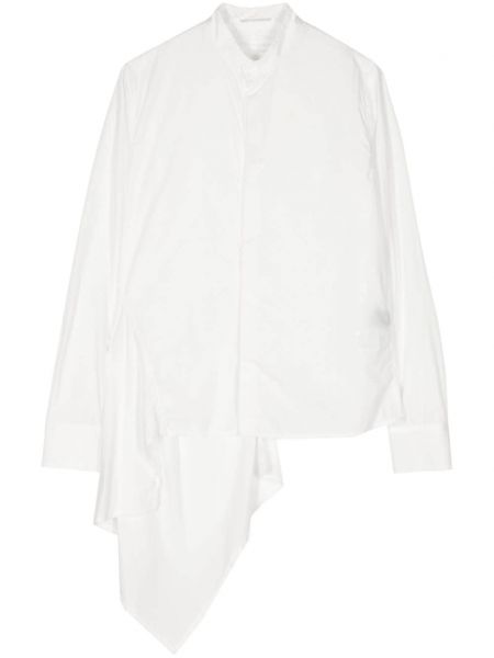 Asimetrisks kokvilnas krekls Yohji Yamamoto balts