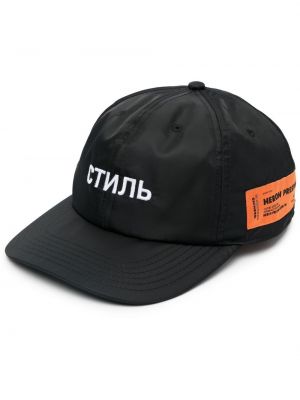 Brodert cap Heron Preston svart