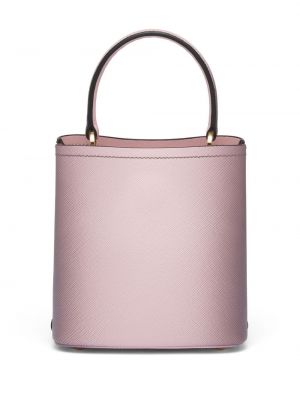 Leder shopper handtasche Prada pink