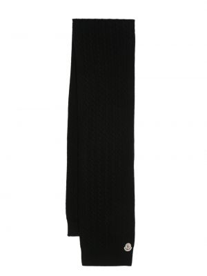 Vlnený šál Moncler čierna