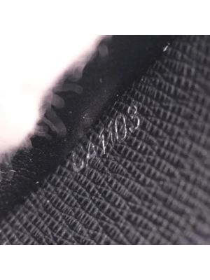 Cartera de cuero Louis Vuitton Vintage negro