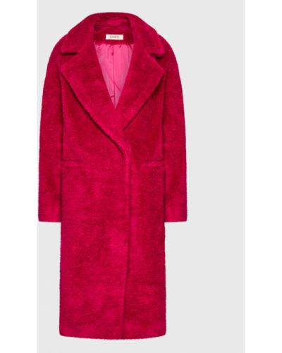 Kontatto Báránybőr kabát CO8002 Rózsaszín Regular Fit