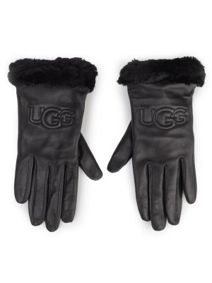 Кожени ръкавици Ugg черно