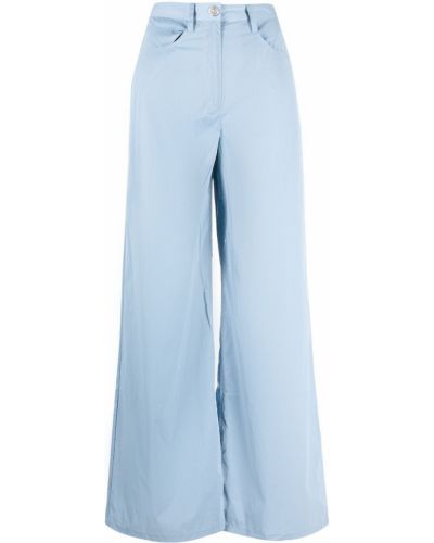 Pantalones de cintura alta bootcut Remain azul