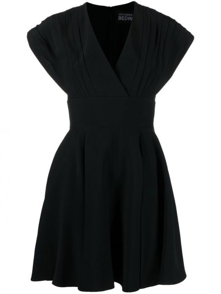 Pieguļoša kleita ar v veida izgriezumu Giovanni Bedin melns