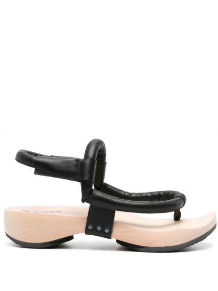 Leder sandale Trippen schwarz