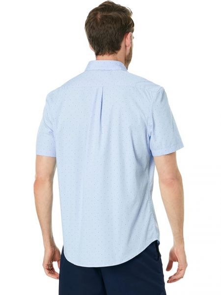 Рубашка в горошек с принтом с коротким рукавом U.s. Polo Assn. синяя