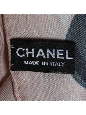 Bufanda de seda Chanel Vintage rosa