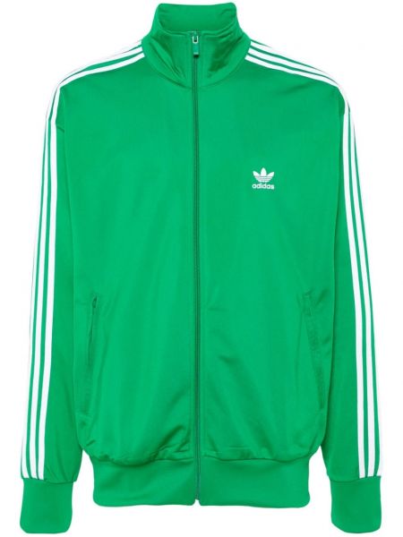 Urheilu postinumero brodeerattu pitkä takki Adidas vihreä