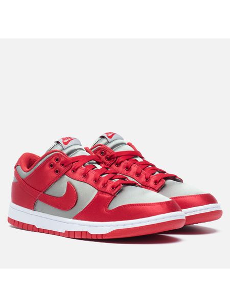 Атласные кроссовки Nike Dunk красные