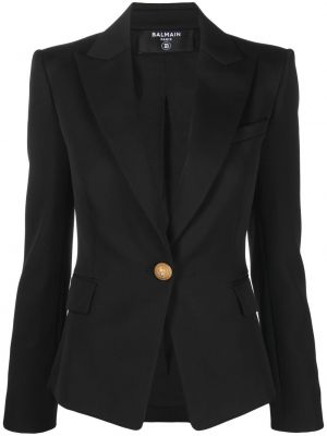 Blazer mit geknöpfter Balmain schwarz