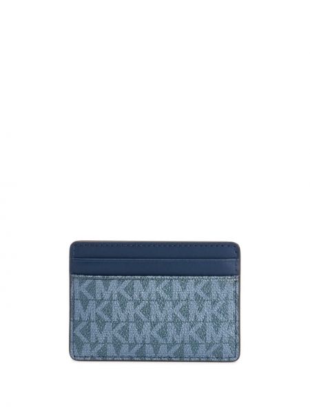 Kožená peněženka Michael Kors modrá