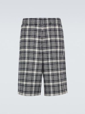 Pantalones cortos de lana de cachemir con estampado de cachemira Zegna blanco