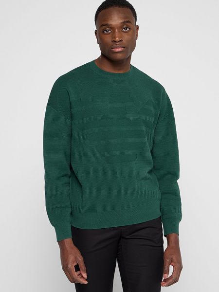 Sweter Emporio Armani zielony