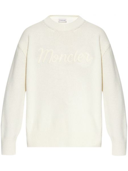 Broderet sweatshirt Moncler hvid