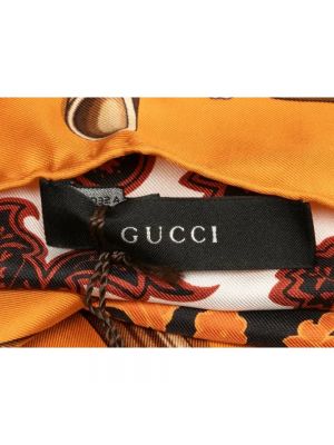 Bufanda de seda Gucci Vintage naranja