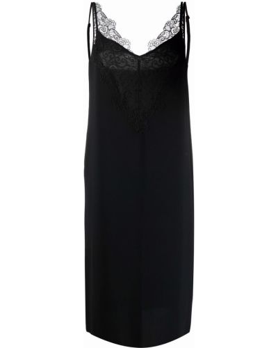 Кружевное ажурное платье на шнуровке 12 Storeez, черный