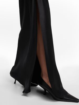 Hodvábna dlhá sukňa Nili Lotan čierna