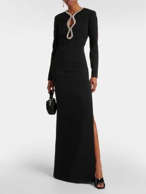 Μάξι φόρεμα Elie Saab μαύρο