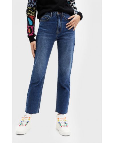 Straight leg jeans Desigual blu